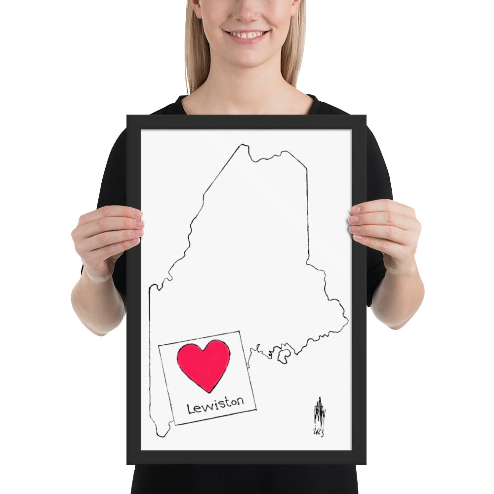 Lewiston Framed Poster