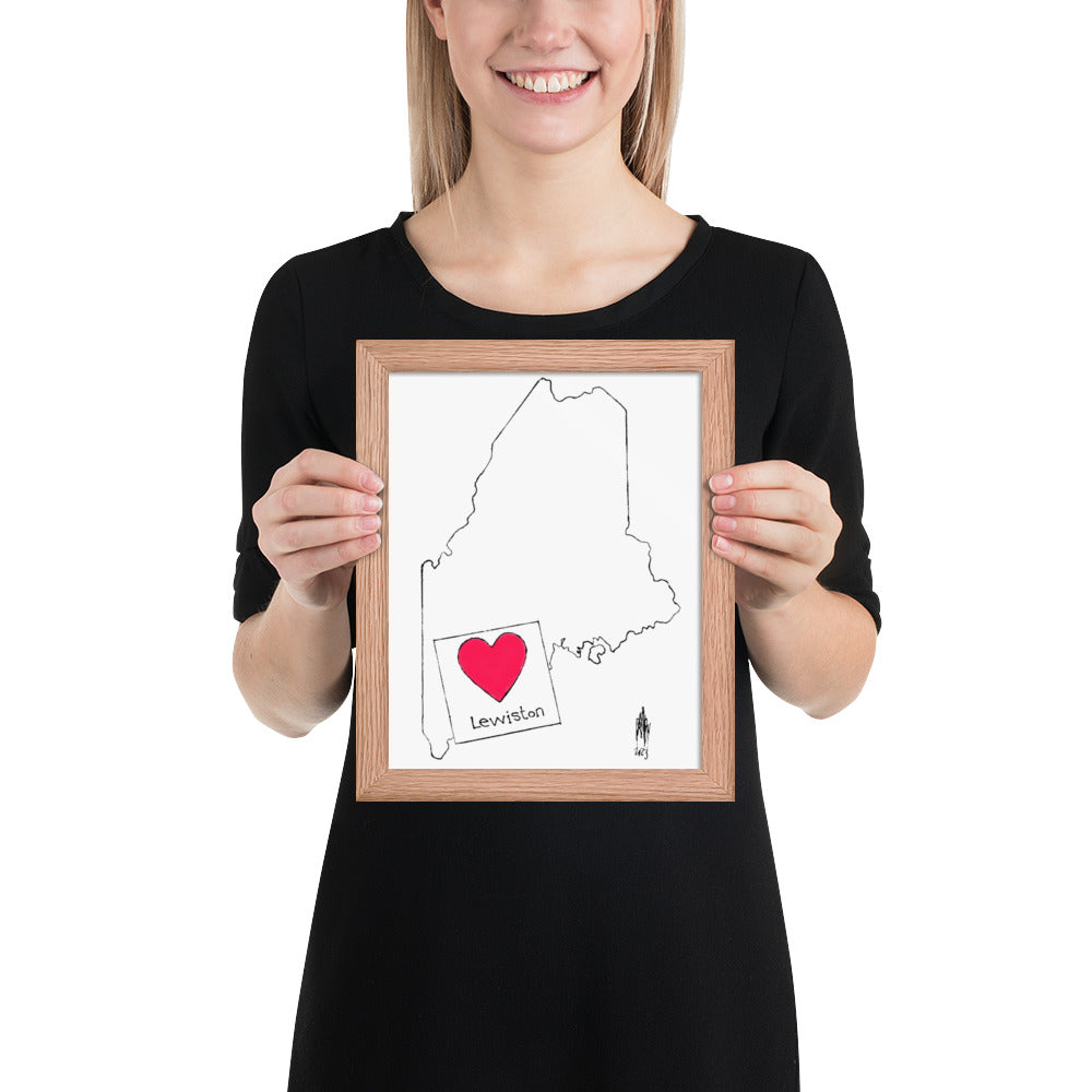 Lewiston Framed Poster