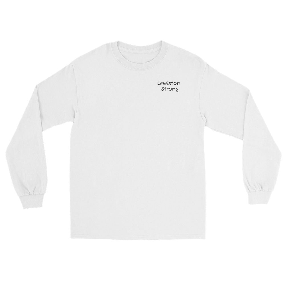 Lewiston Strong Long Sleeve Shirt Dark Outline