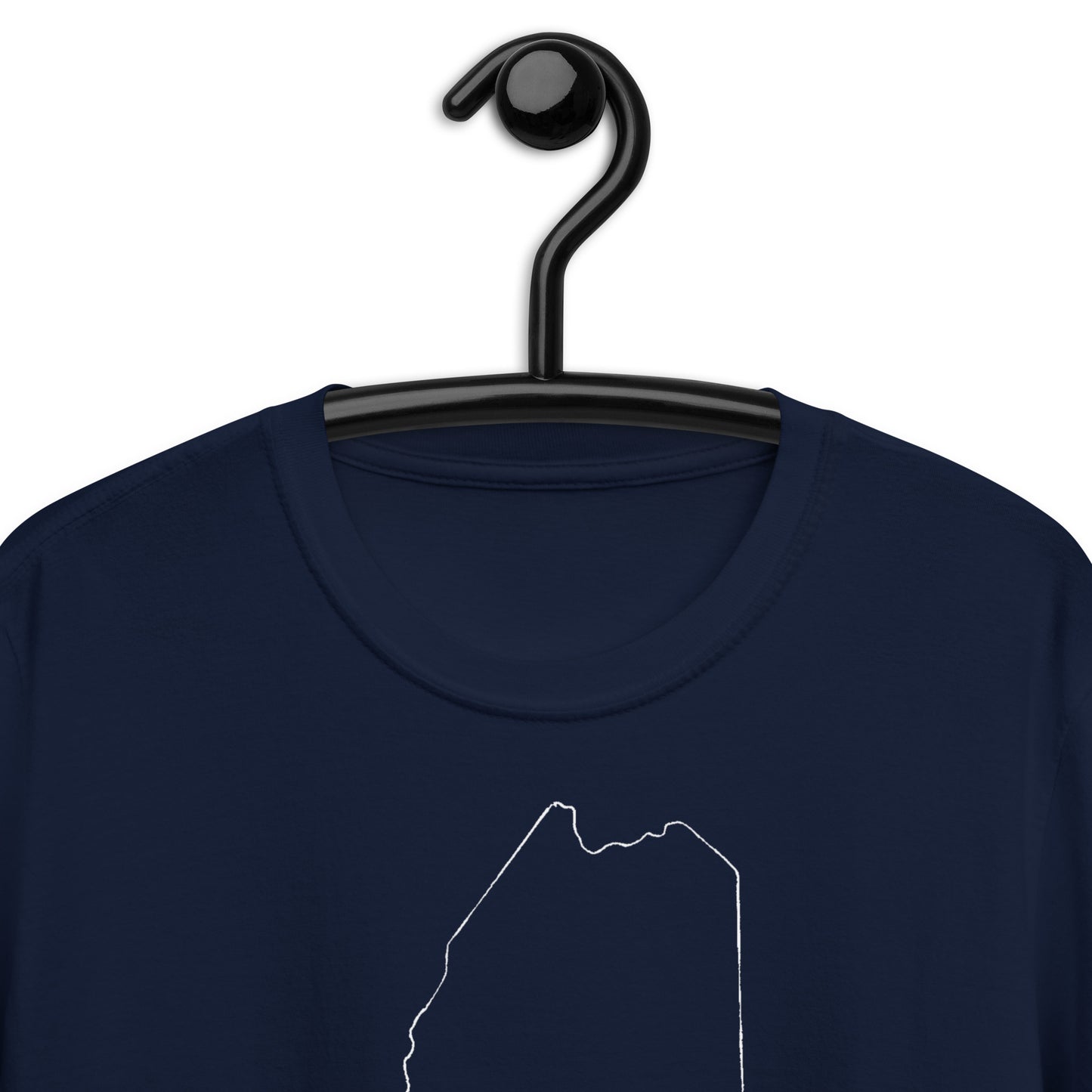 Lewiston Short-Sleeve Unisex T-Shirt White Outline