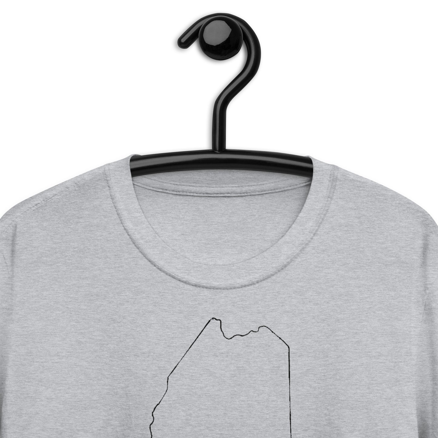 Lewiston Short-Sleeve Unisex T-Shirt Black Outline