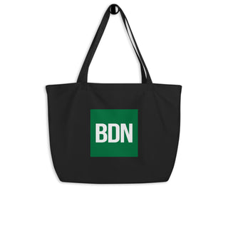 BDN Logo & Heart News - Large Organic Tote Bag