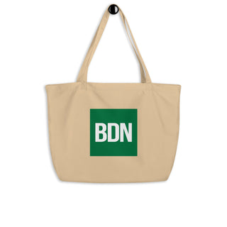 BDN Logo & Heart News - Large Organic Tote Bag