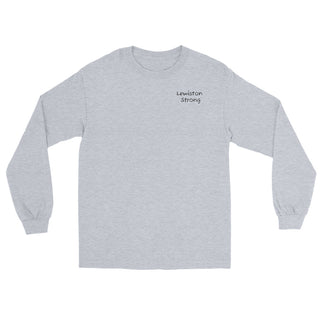 Lewiston Strong Long Sleeve Shirt Dark Outline