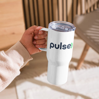 Pulse travel mug with a handle